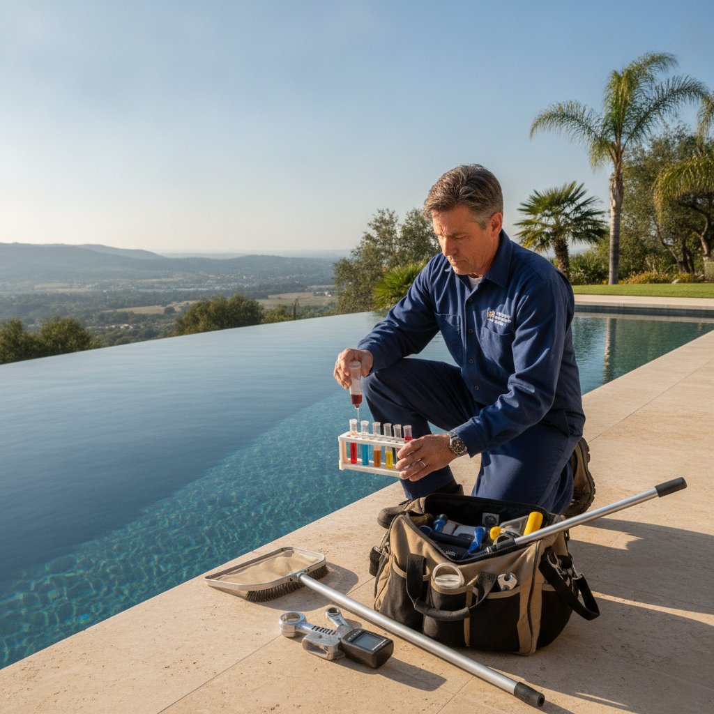 Professional pool maintenance service